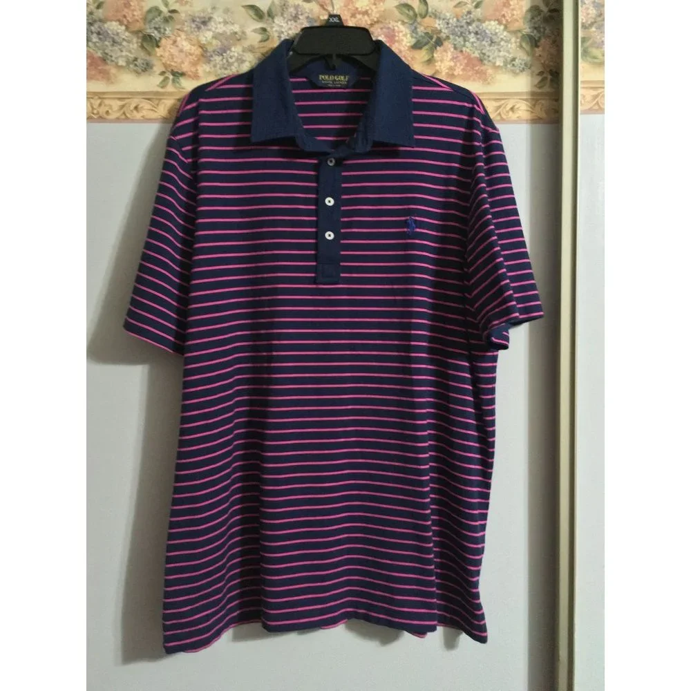 Polo Golf Ralph Lauren XL Strip Short Sleeve Casual Occasion Athleisure Shirt